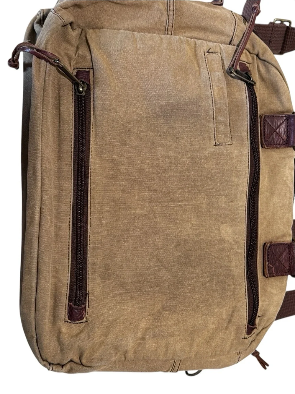 Duluth Trading Company Oil Cloth Messenger Bag